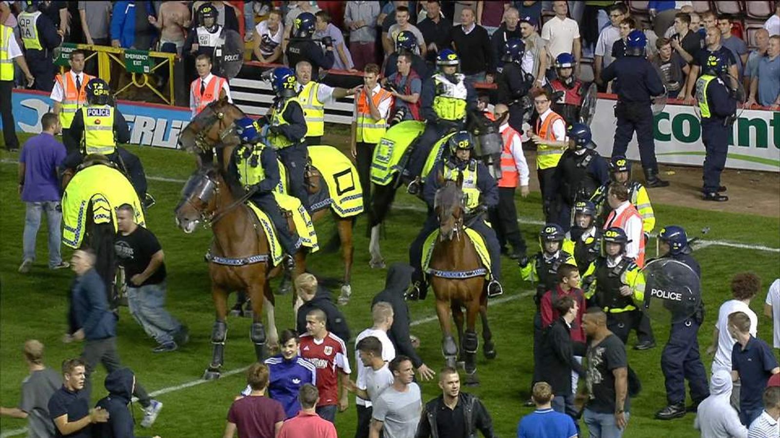 Bristol Football Violence At Derby Match UK News Sky News