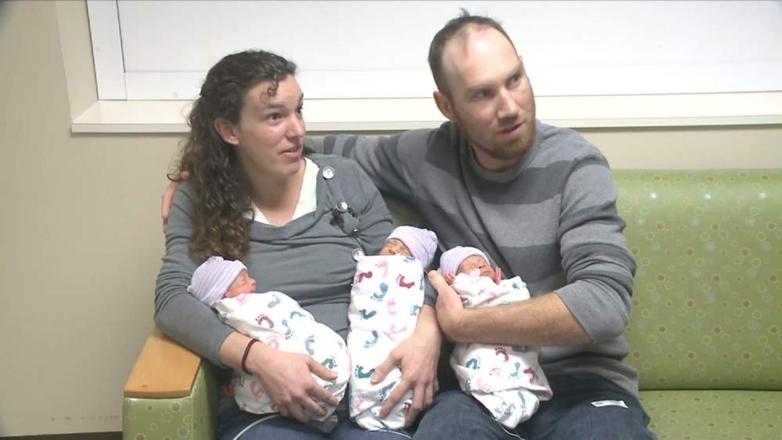 Rare Identical Triplets Born In California Us News Sky News 