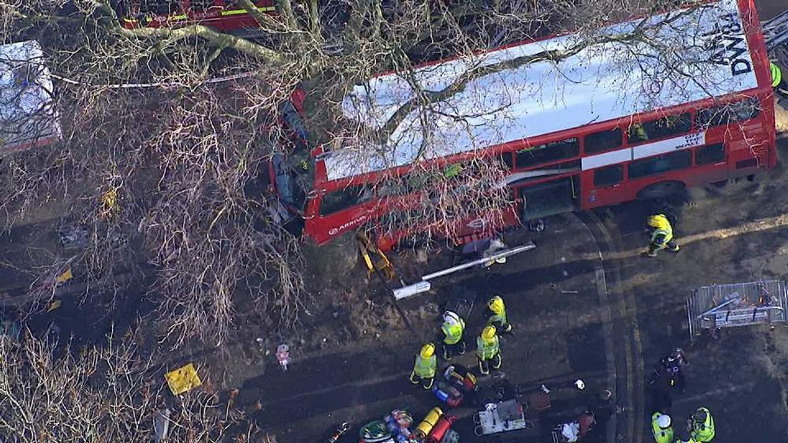 London Bus Crash Leaves 32 Passengers Injured | UK News | Sky News