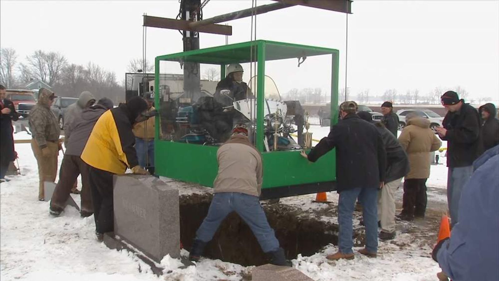 Biker Buried Astride Beloved Harley-Davidson | US News | Sky News