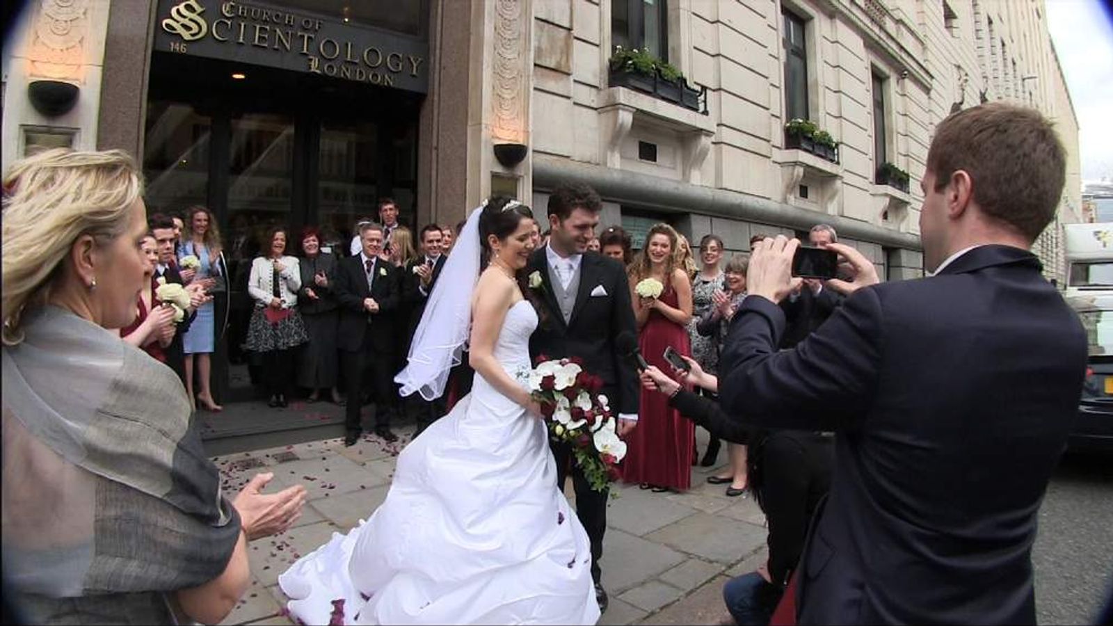 Couple In Englands First Scientology Wedding Uk News Sky News