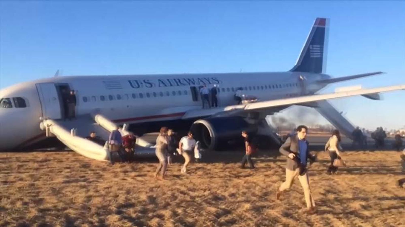 Plane's Aborted TakeOff Panic Shown In Video US News Sky News