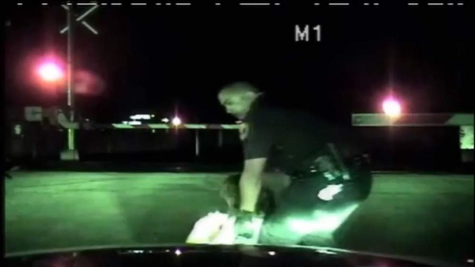 Texas Cop Rescues Woman From Train Tracks | US News | Sky News
