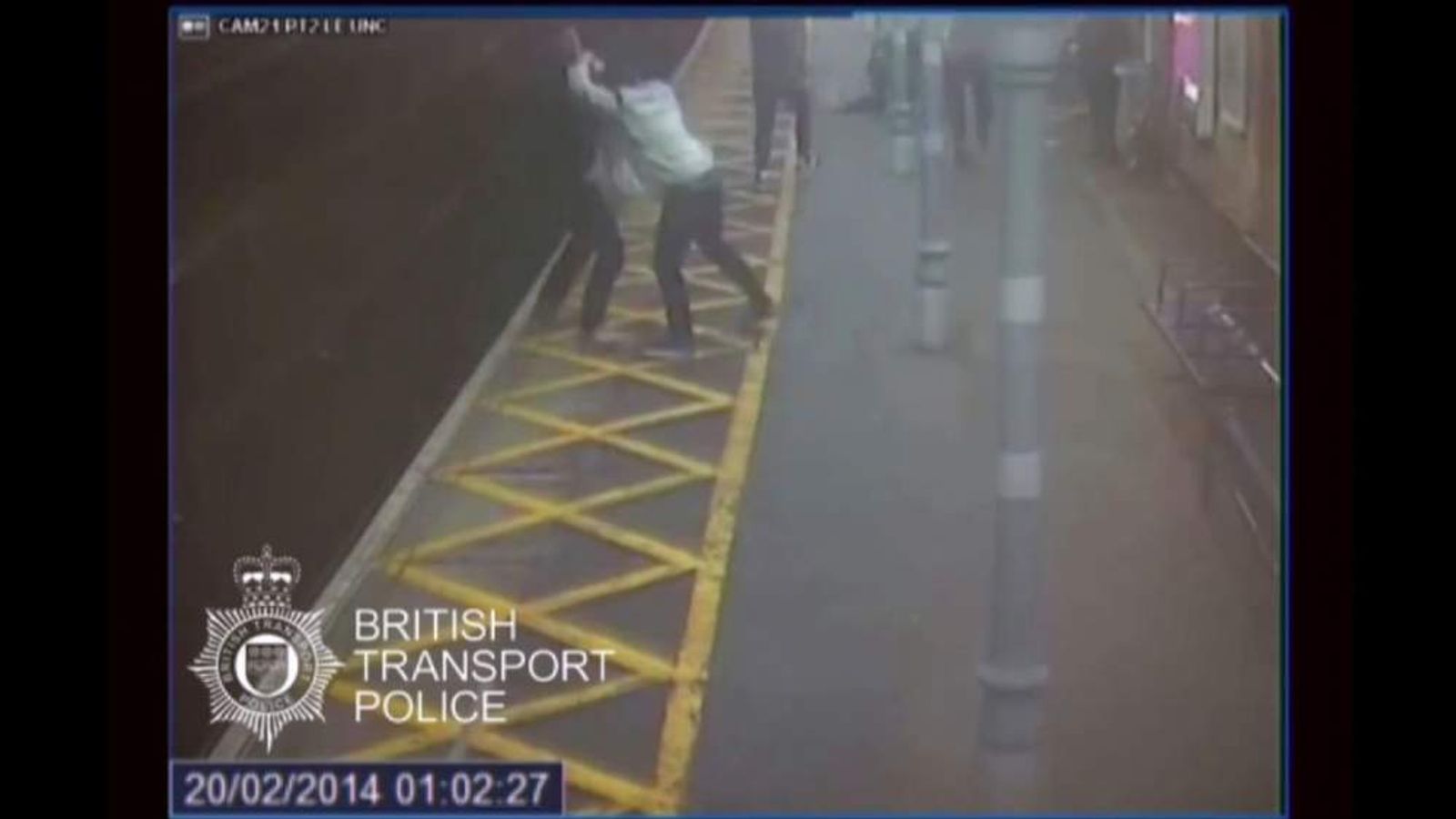 Video Blind Man Thrown On To Train Tracks UK News Sky News