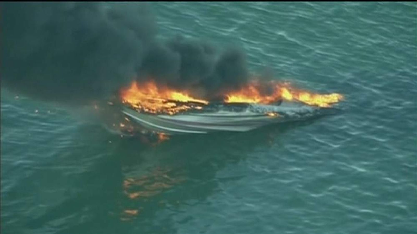 Six Rescued From Burning Florida Boat | US News | Sky News