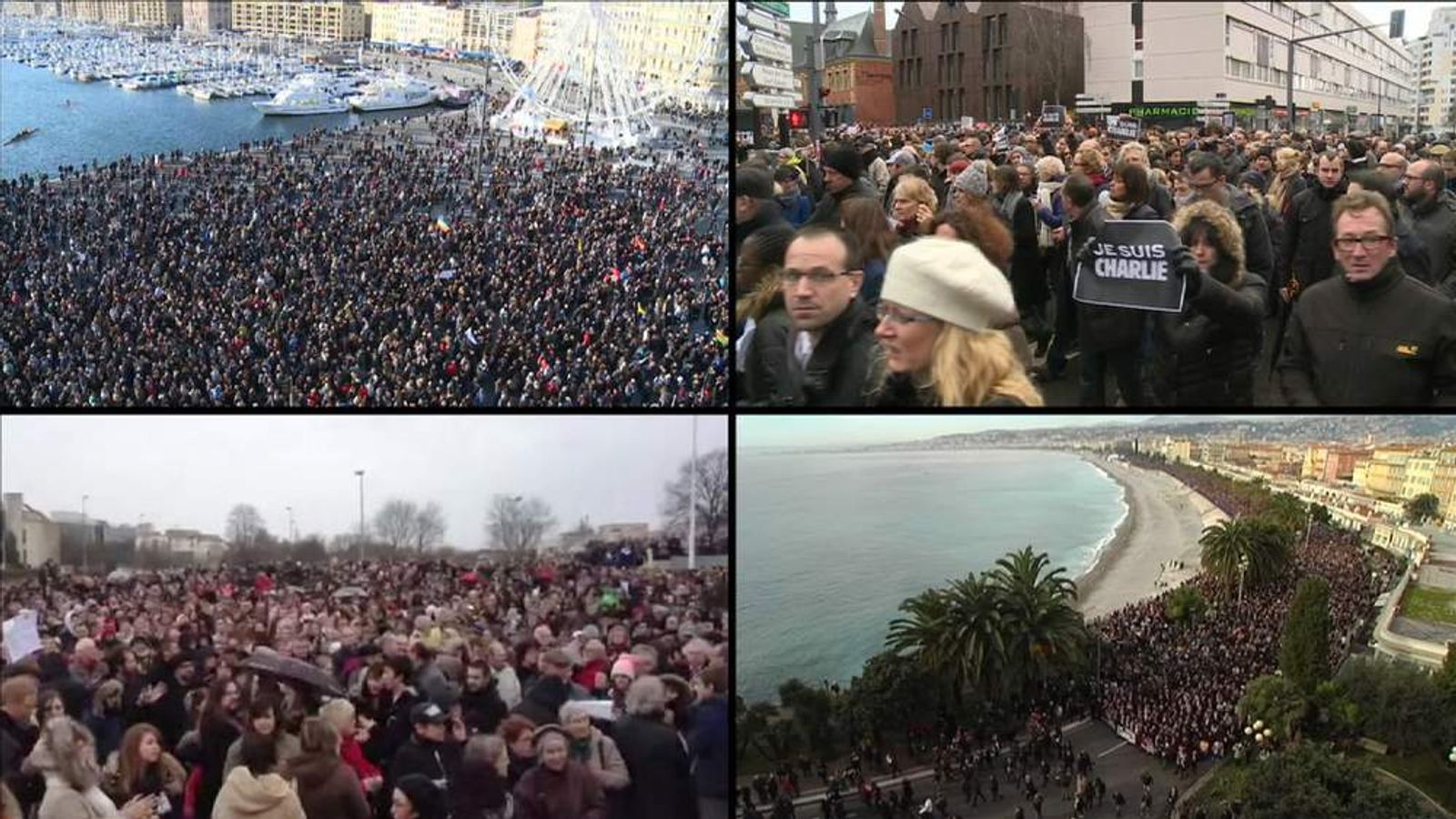Over 700,000 Rally Across France After Attacks | World News | Sky News