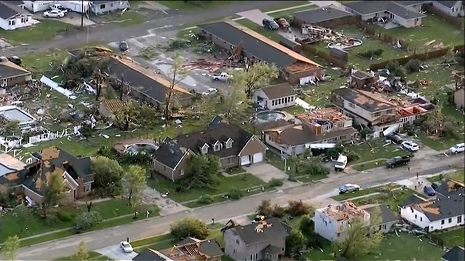 Homes Destroyed As Tornadoes Rip Through Towns | US News | Sky News