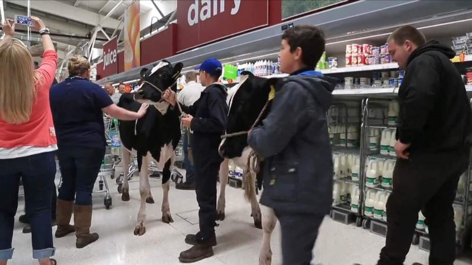 Asda To Pay More For Milk To Help Farmers Business News Sky News