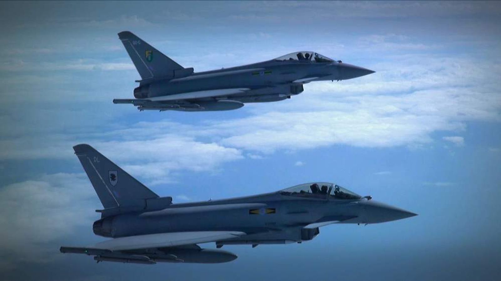 Watch Moment RAF Jets Get Scrambled UK News Sky News