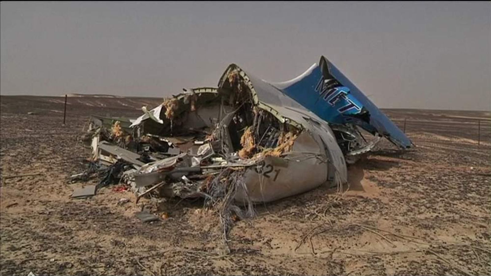 Latest Pictures From Egypt Plane Crash Scene | Scoop News | Sky News