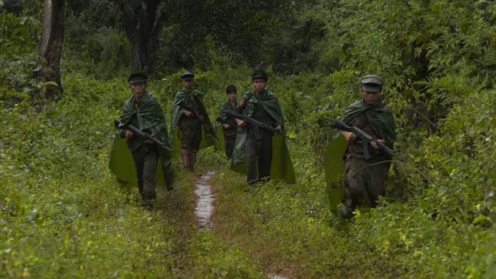 Rebels Battle Govt Troops Ahead Of Myanmar Poll | World News | Sky News