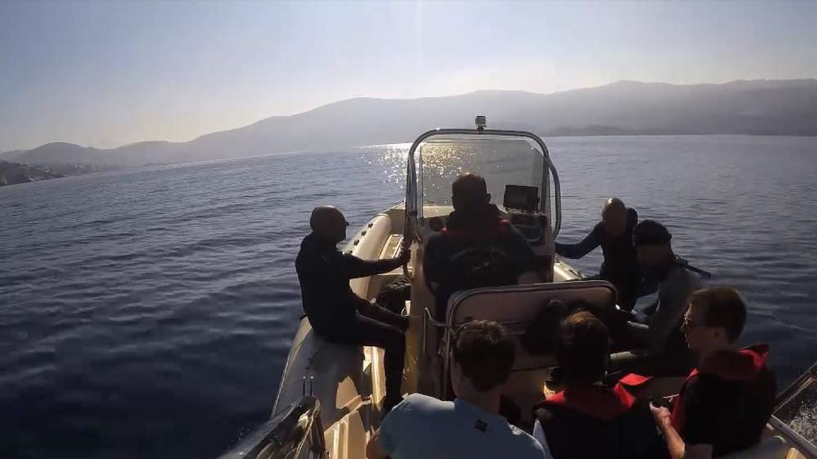 Greek Volunteers Rescue Stranded Migrants | World News | Sky News