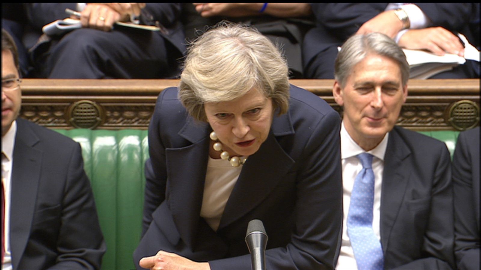 May Savages Corbyn In First Pmqs Outing Politics News Sky News