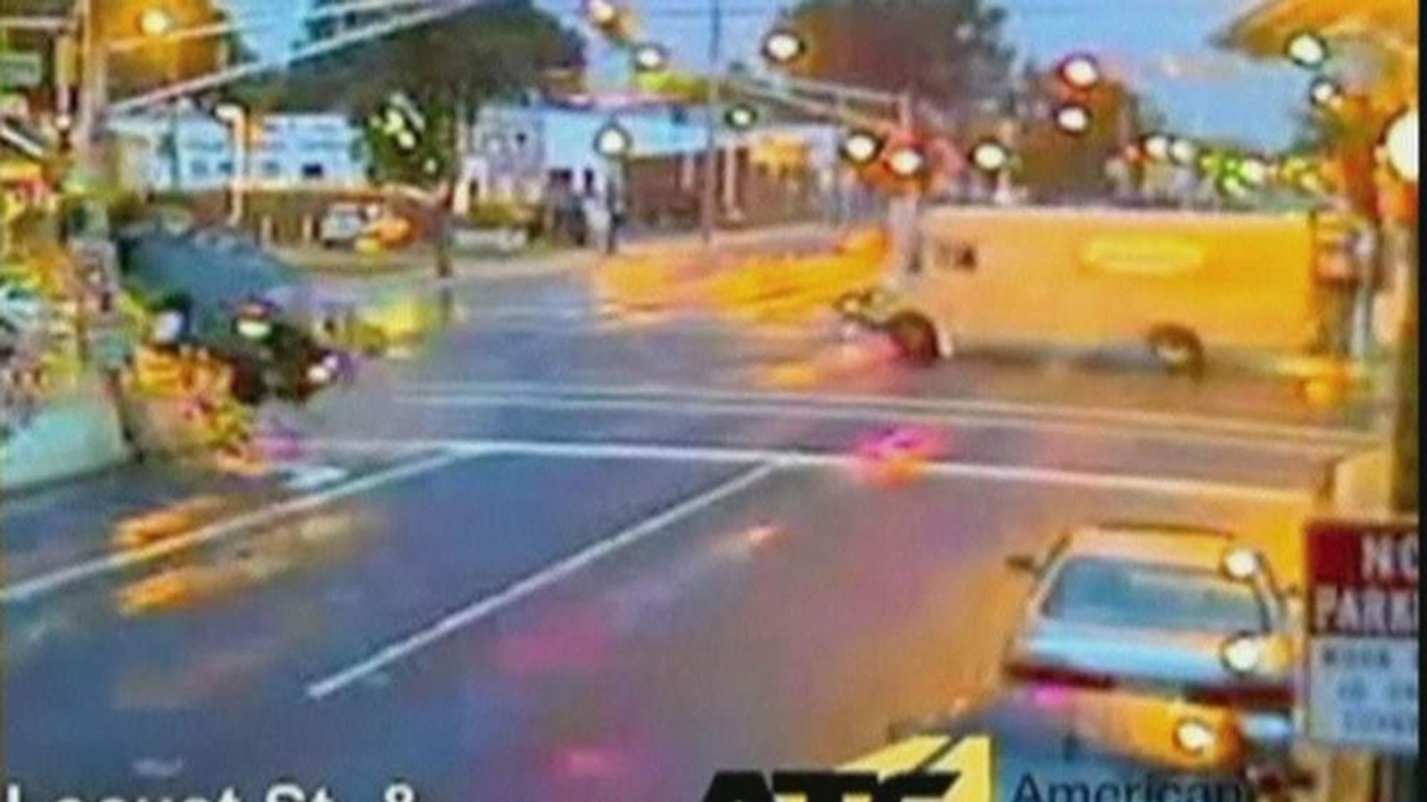 Drink-Driver's Lucky Escape After US Crash | Scoop News | Sky News