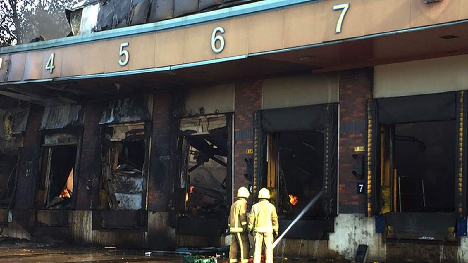 Huge Fire Rips Through Supermarket Bakery UK News Sky News