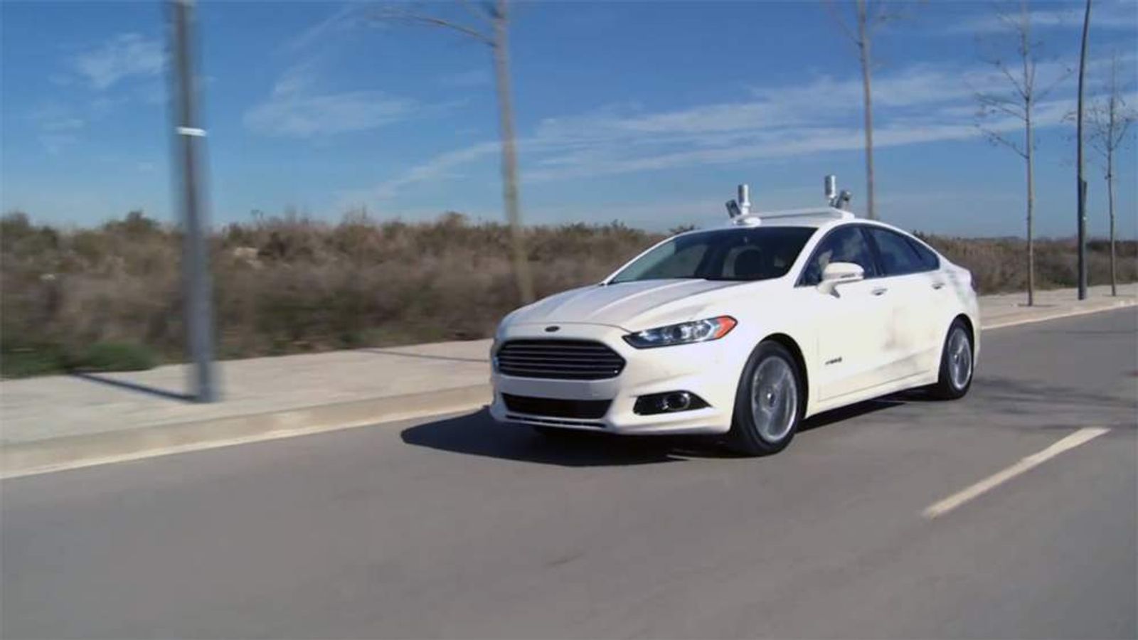 Ford's Self-Driving Car Produces 3D Road Map | Business News | Sky News