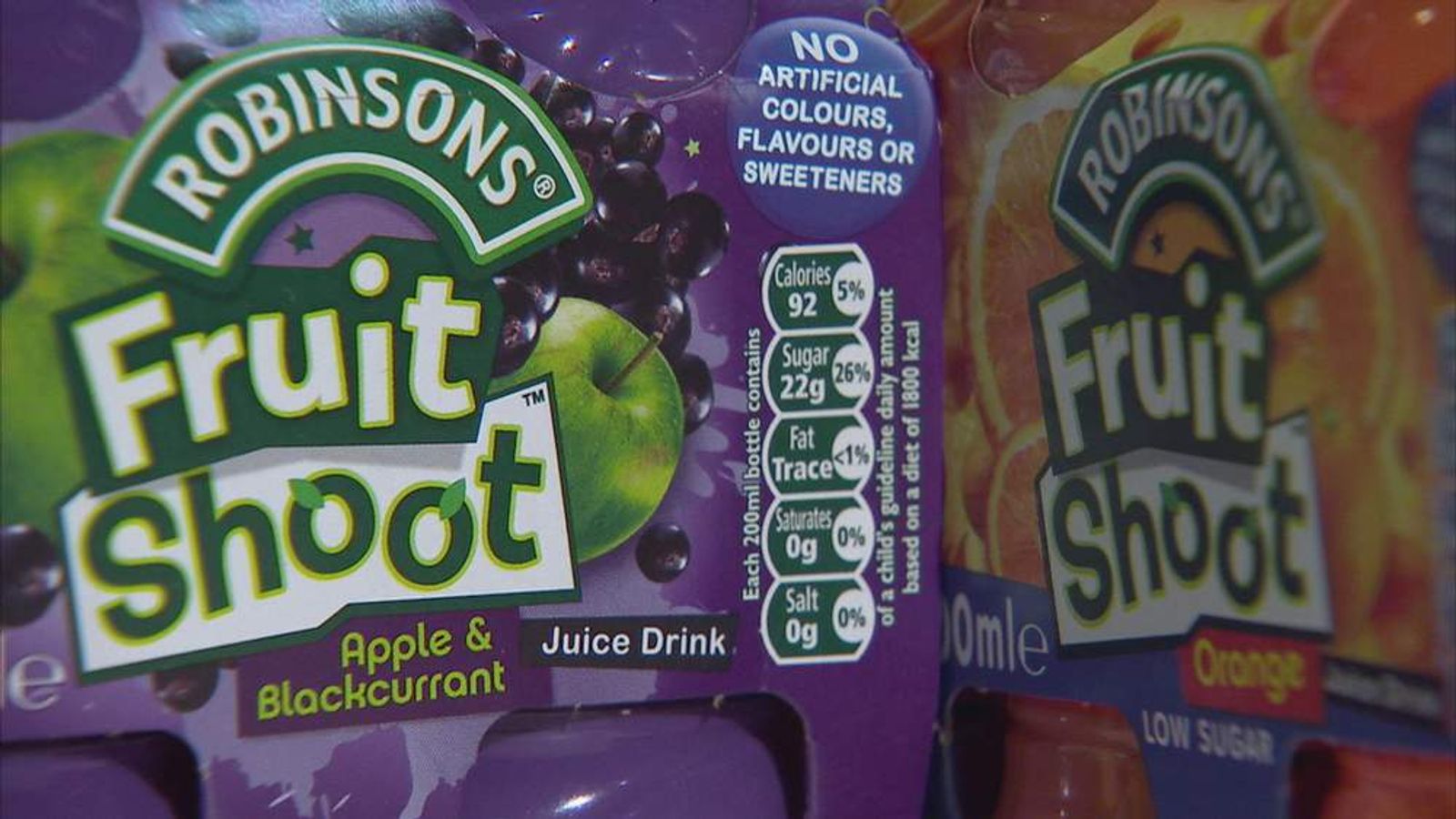 Fruit Shoot Bottles Recalled On Safety Issue Business News Sky News