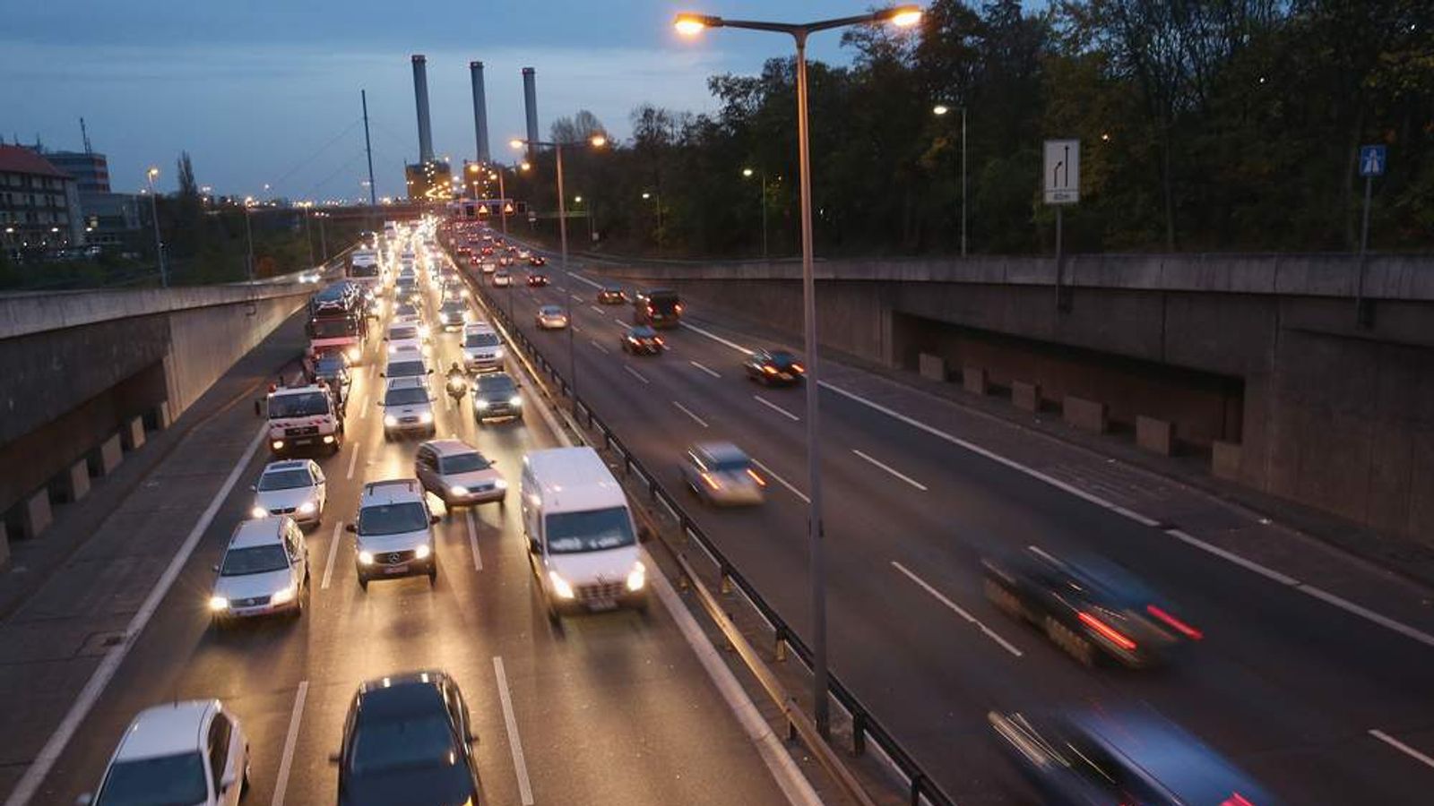 Fog Causes Mass PileUp On German Motorway World News Sky News