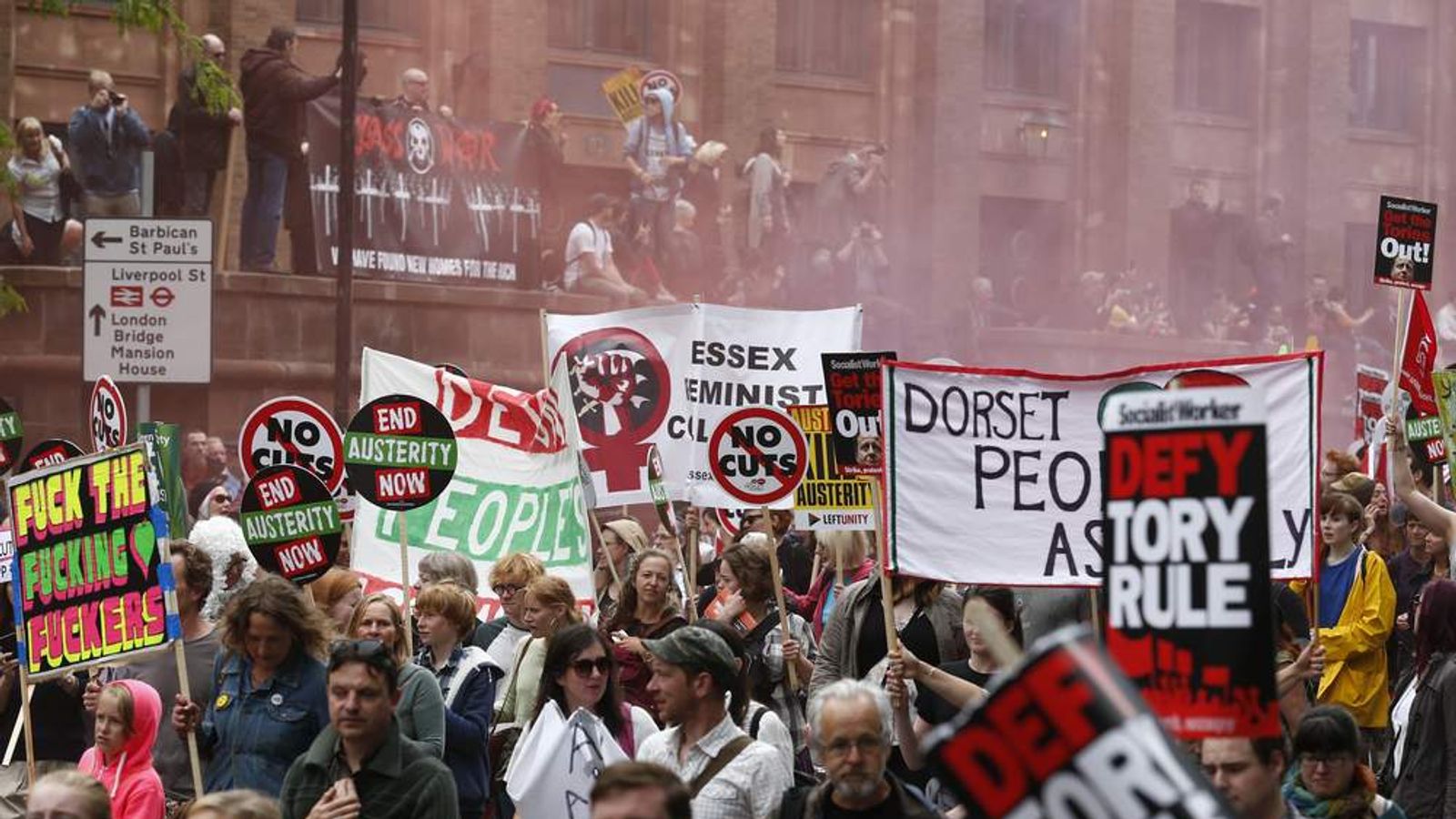 Images: London Anti-Austerity Protests | UK News | Sky News