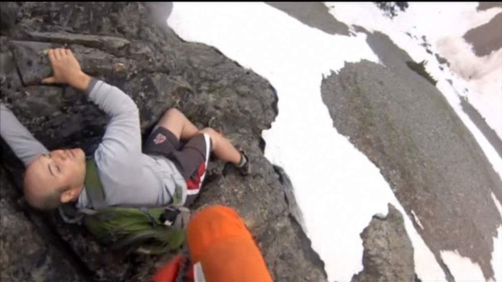 Dramatic Footage Of Helicopter Cliff Rescue Us News Sky News