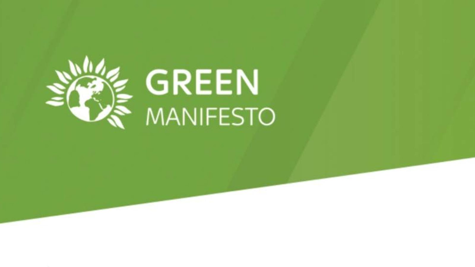 Green Party Manifesto At A Glance Politics News Sky News