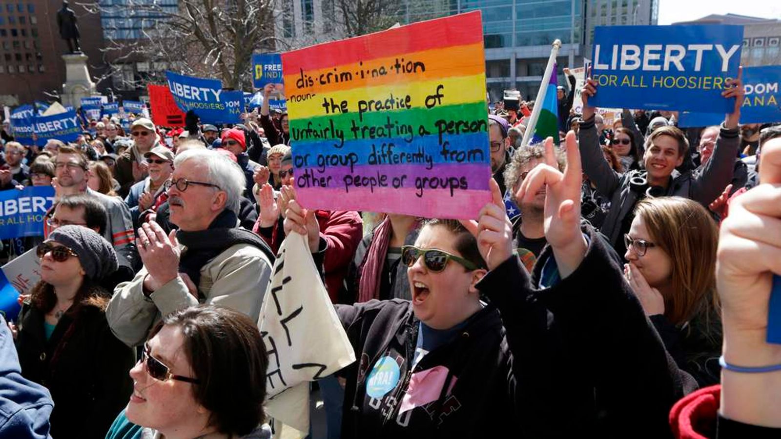 Indianass Indiana Vows To 'Fix' Religious Freedom Law | US News | Sky News