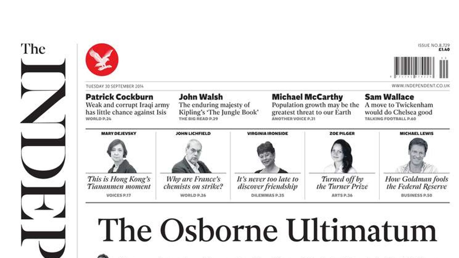 Tuesday's National Newspaper Front Pages UK News Sky News