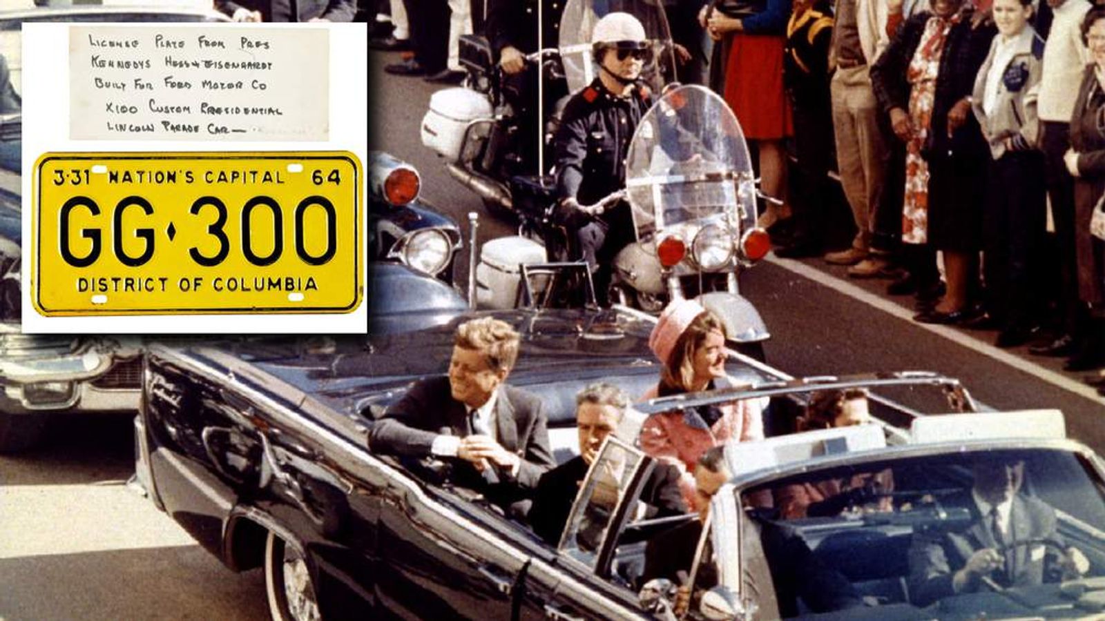 Number Plates On JFK Dallas Limo Sell For $100k | US News | Sky News