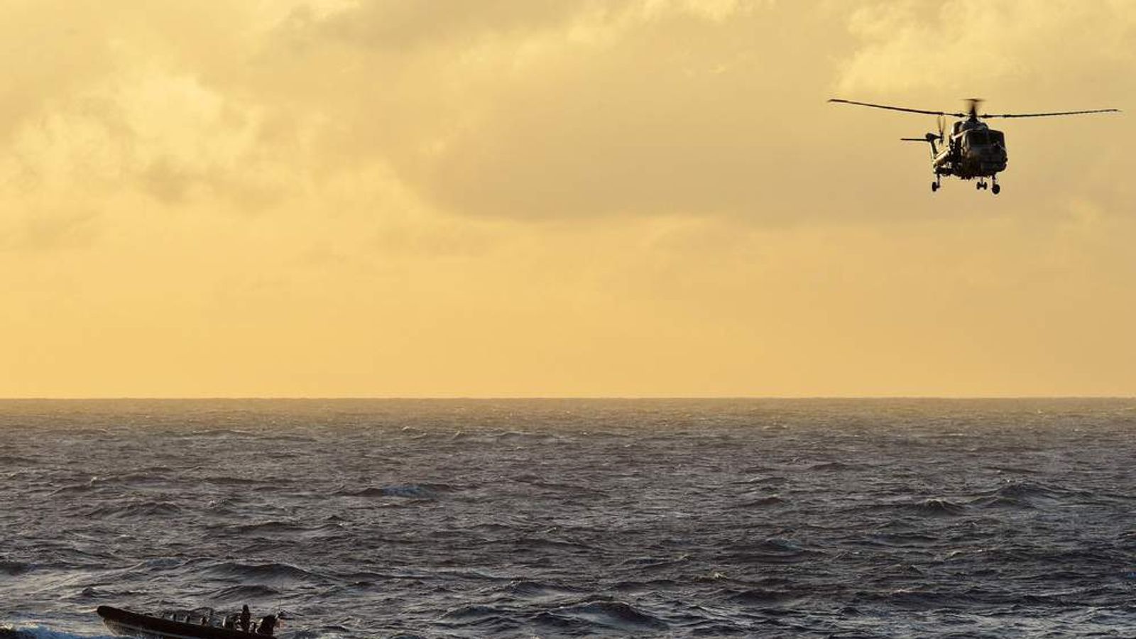 Navy Snipers Shoot Out Drug Boat's Engines | World News | Sky News