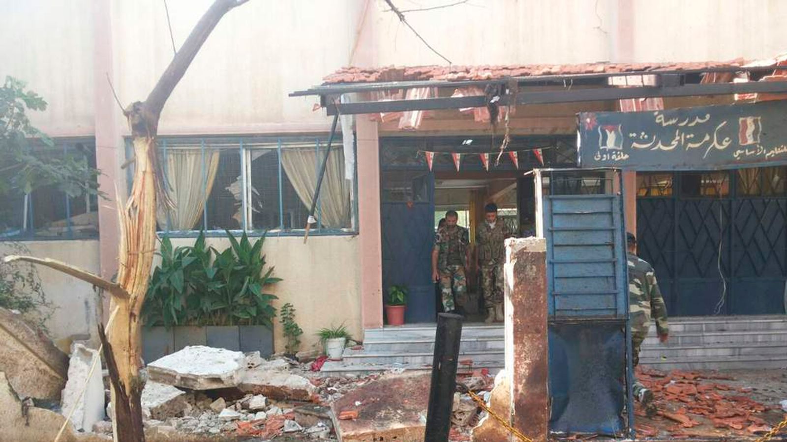 Protests As 47 Children Killed In School Bombing World News Sky News