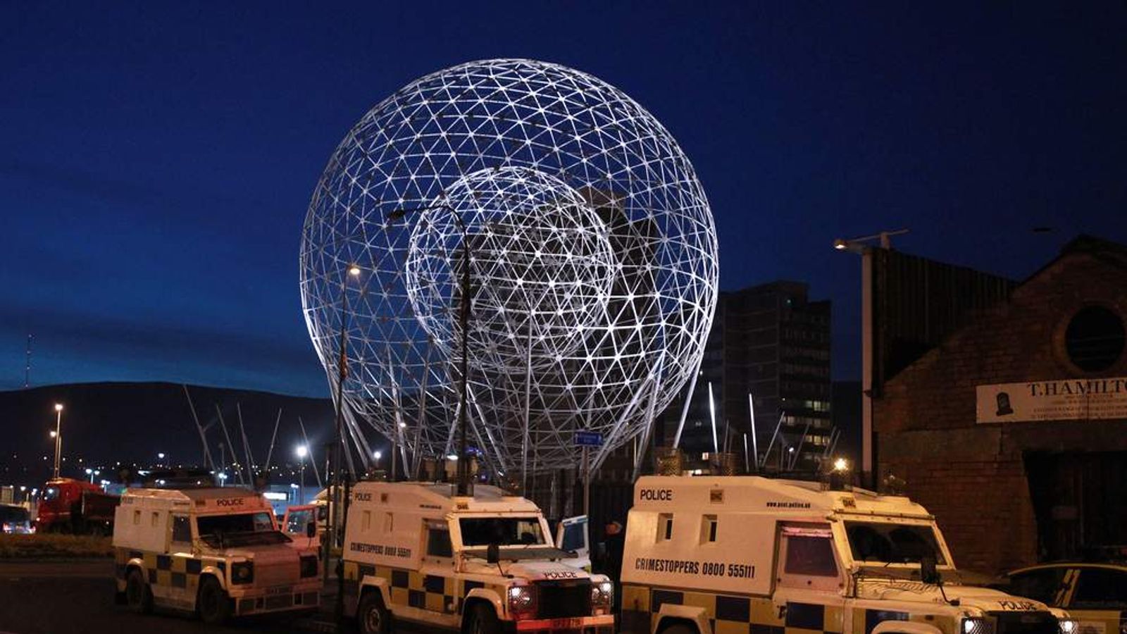 Belfast Protests DUP MP Receives Death Threat UK News Sky News