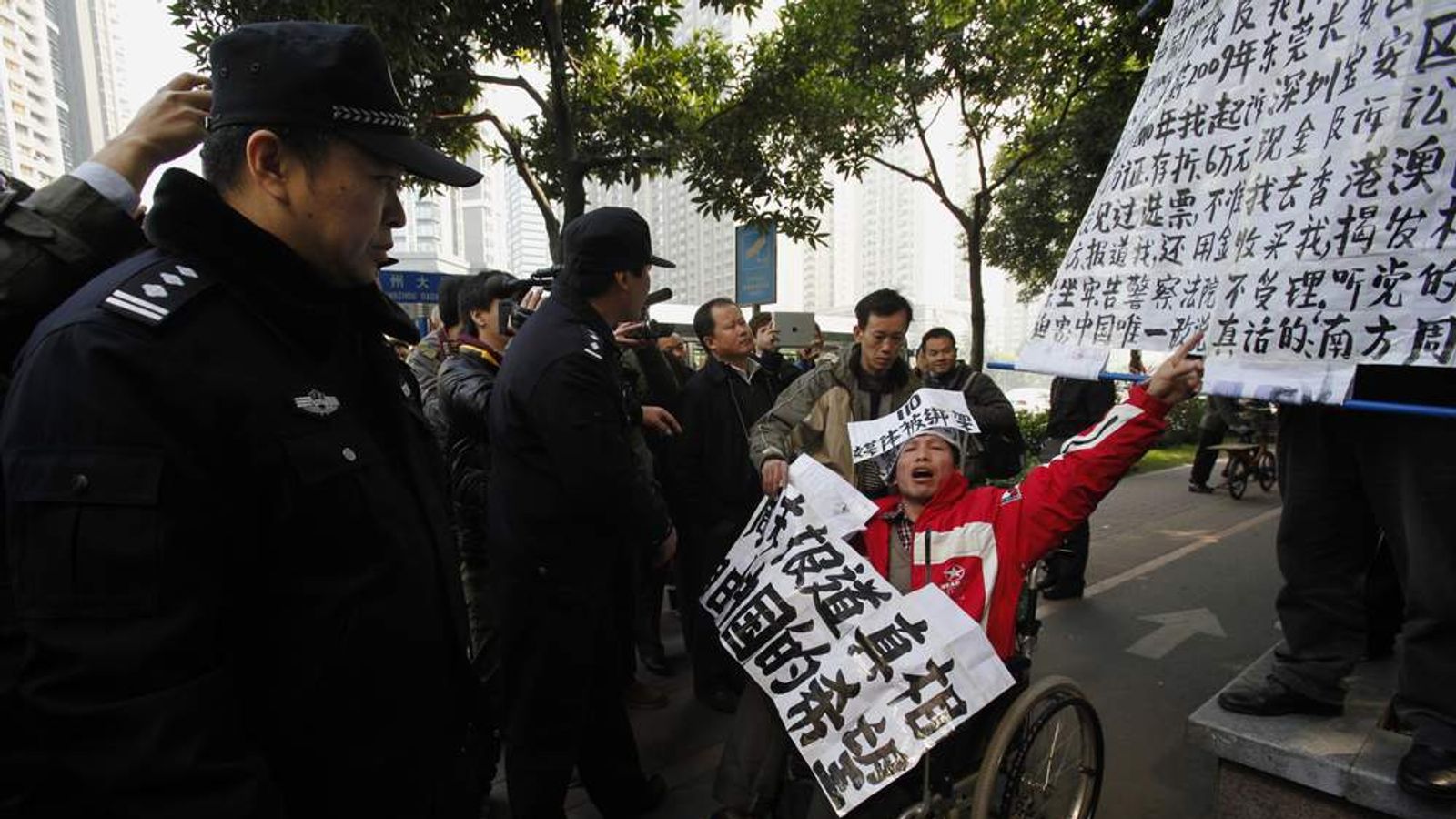 China Censorship Row Newspaper Published World News Sky News 4070