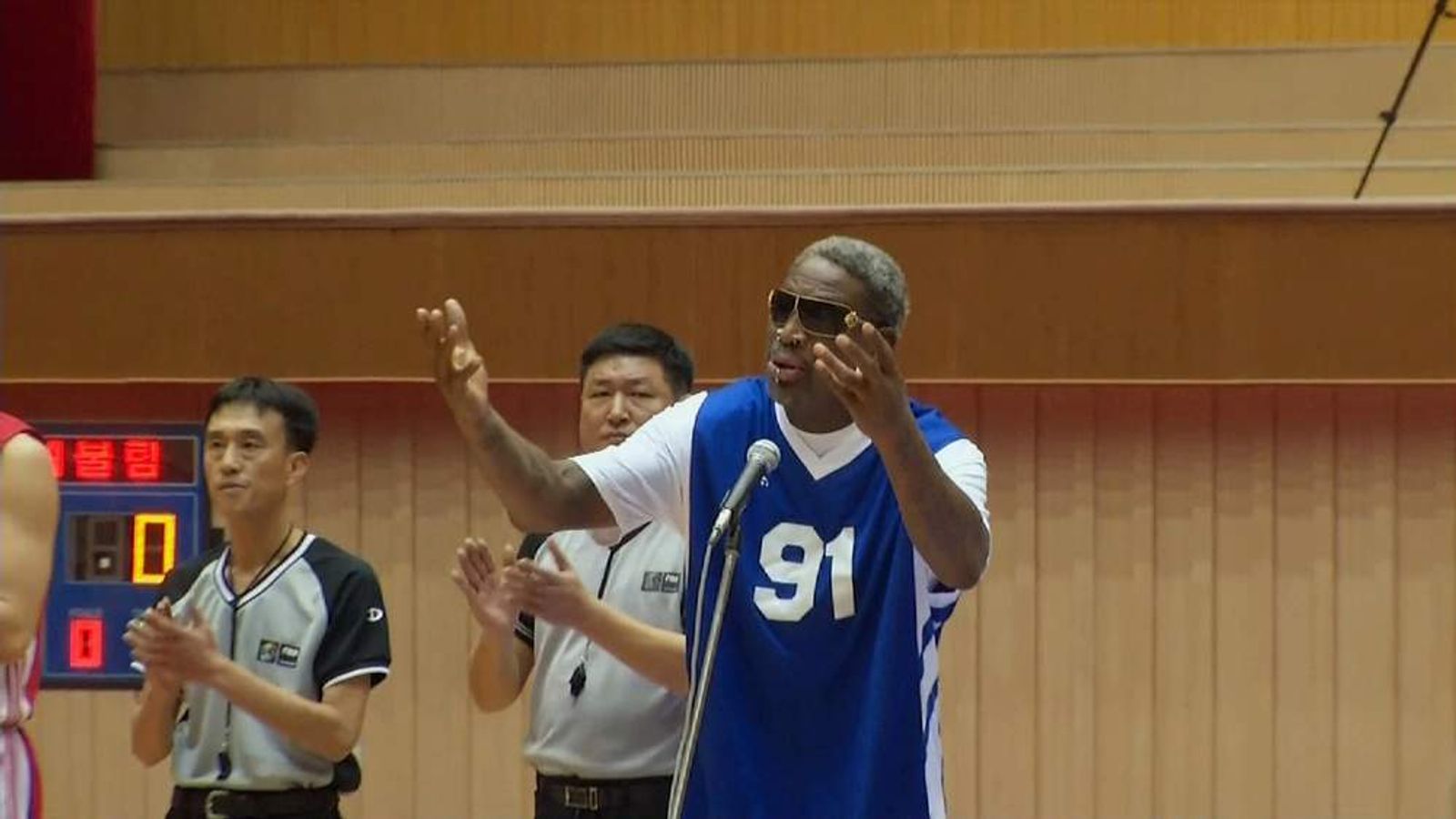 Rodman Sings Happy Birthday To Kim Jong-Un | World News | Sky News