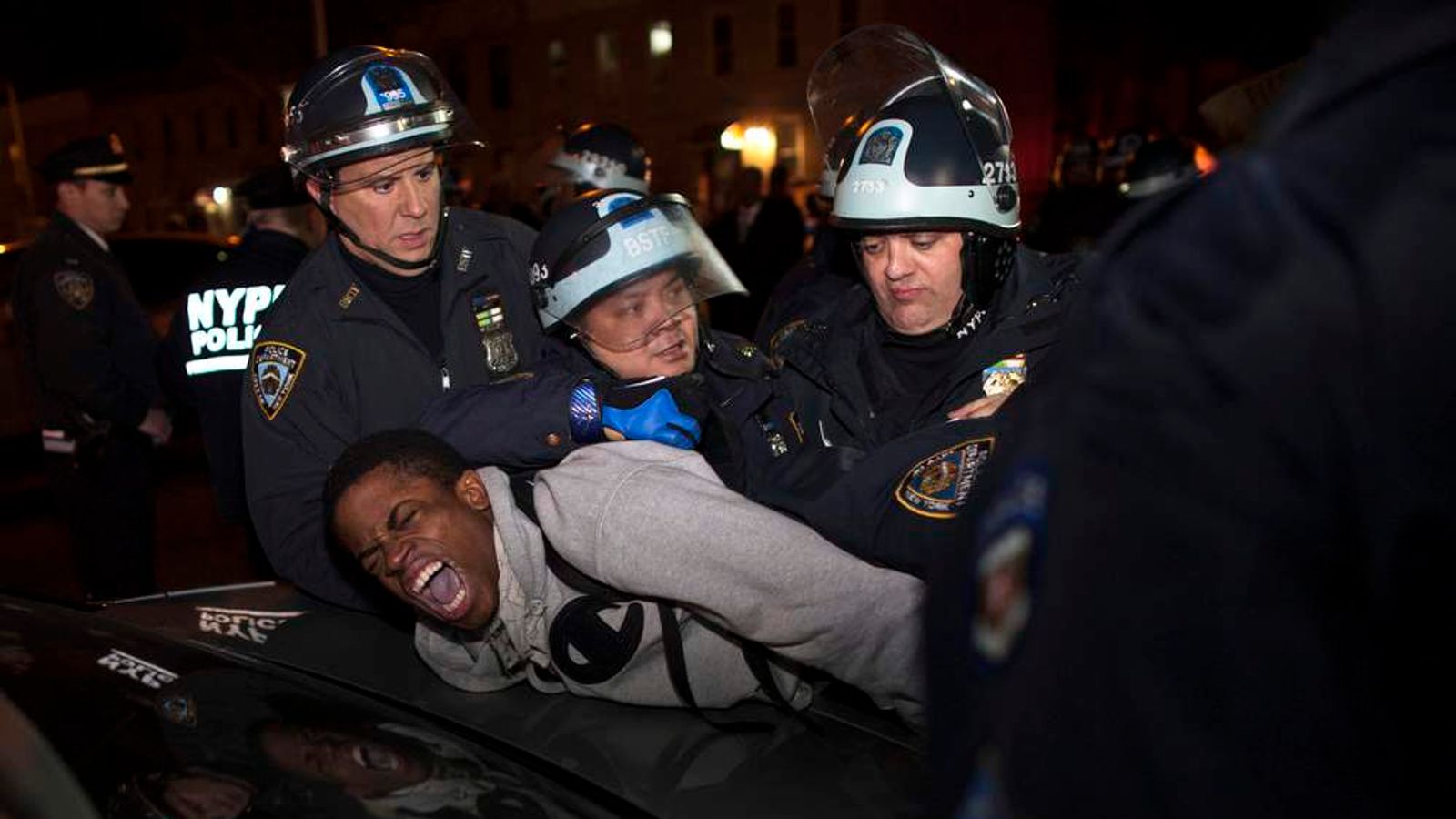Protest Over Police Shooting Of Brooklyn Teen | US News | Sky News