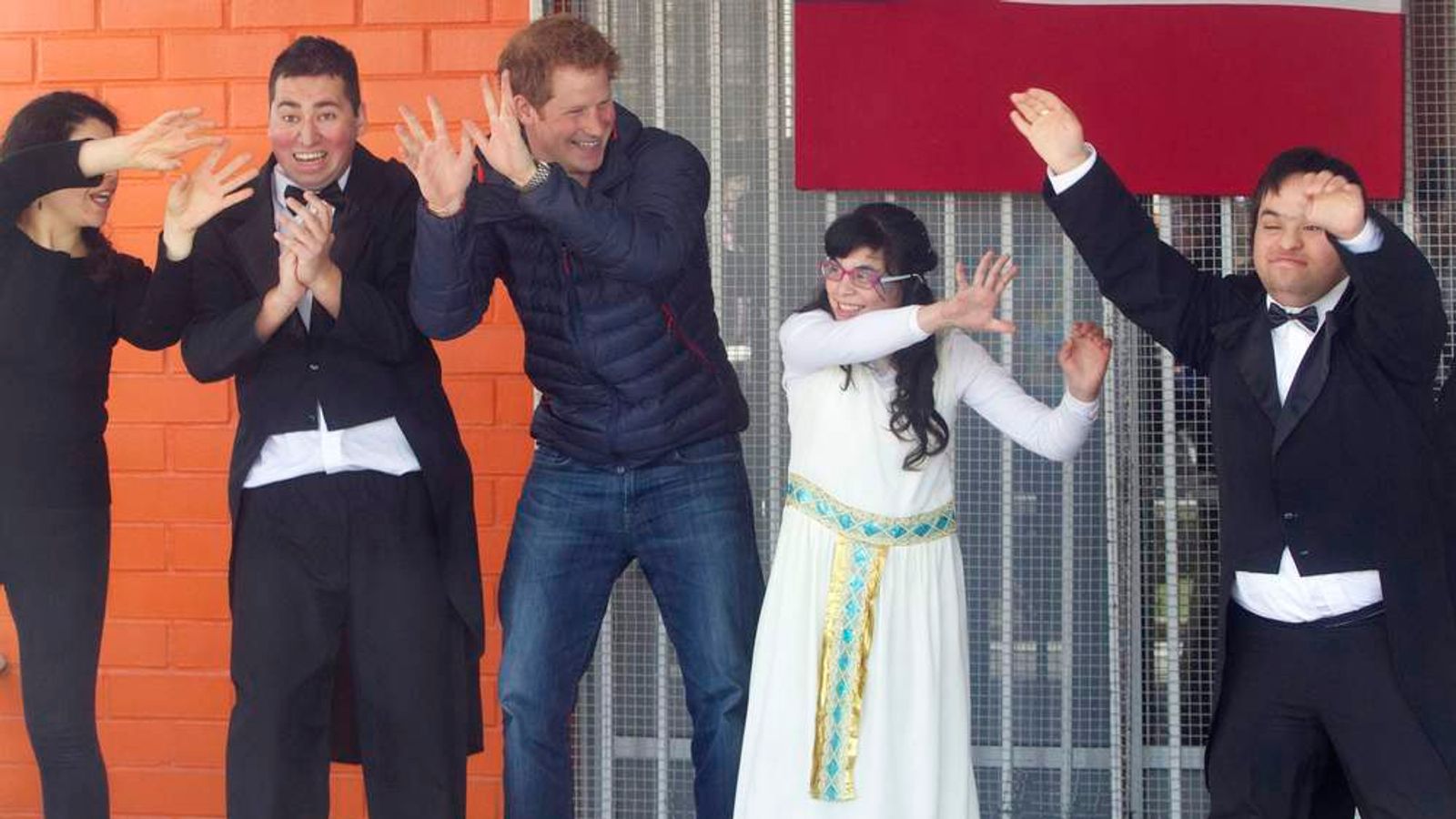 Prince Harry Honoured At Chile Disabled Centre World News Sky News