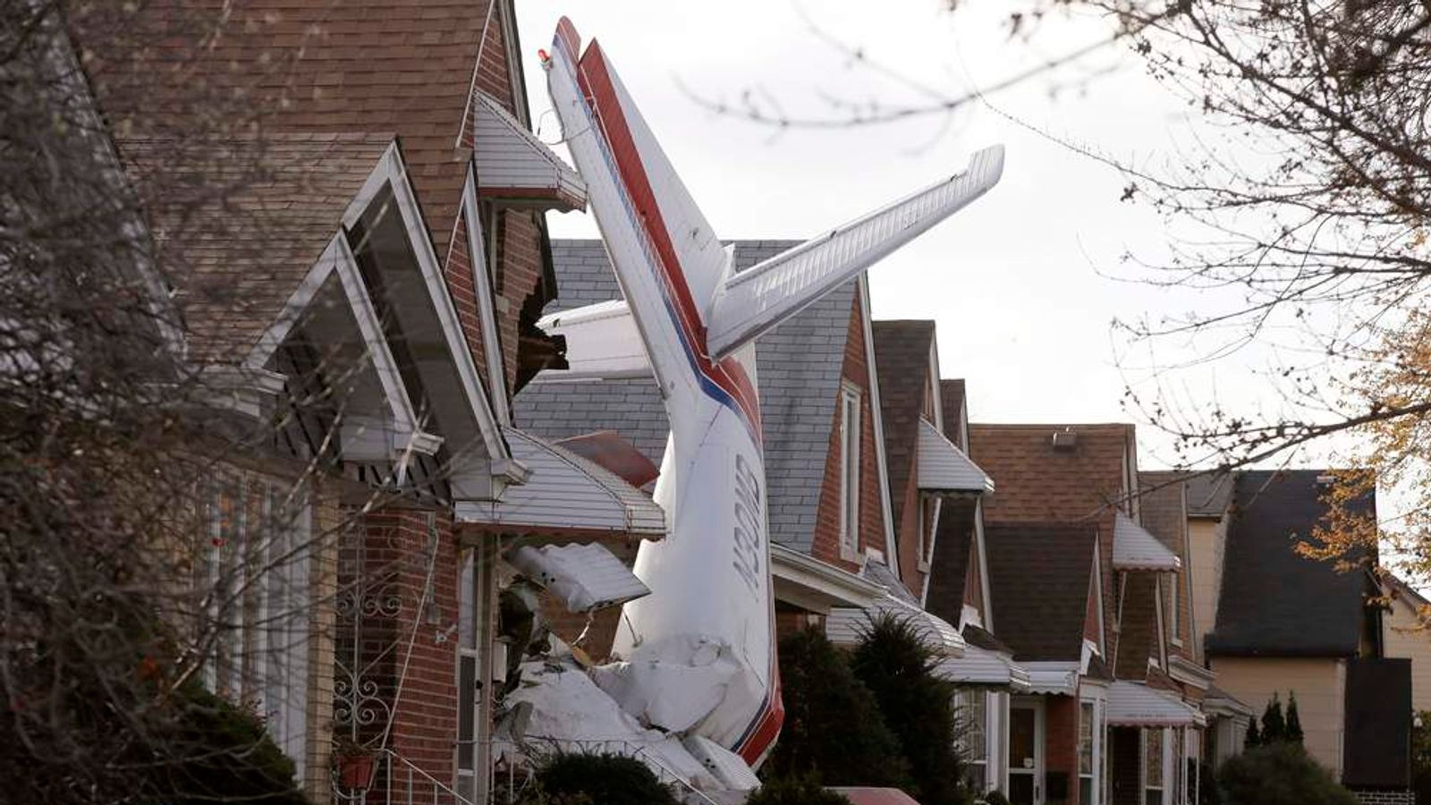 Plane Crash Into Home Misses Couple By Inches US News Sky News