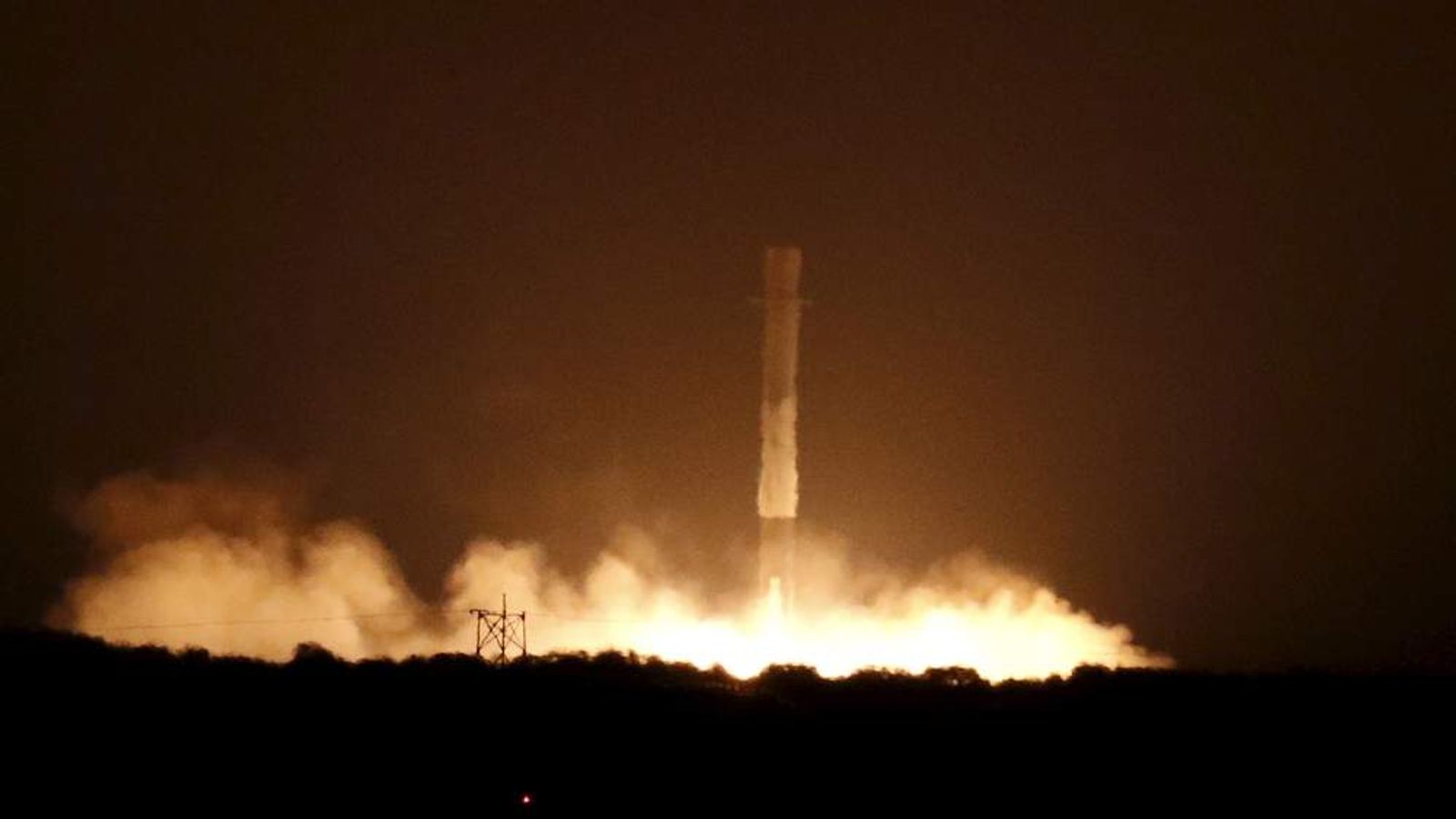 SpaceX Rocket In Historic Vertical Landing World News Sky News