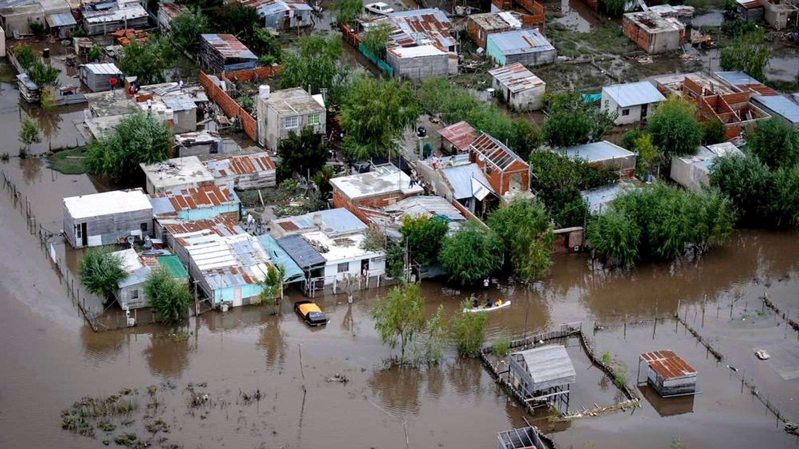 Argentina Floods Residents Boo Politicians World News Sky News
