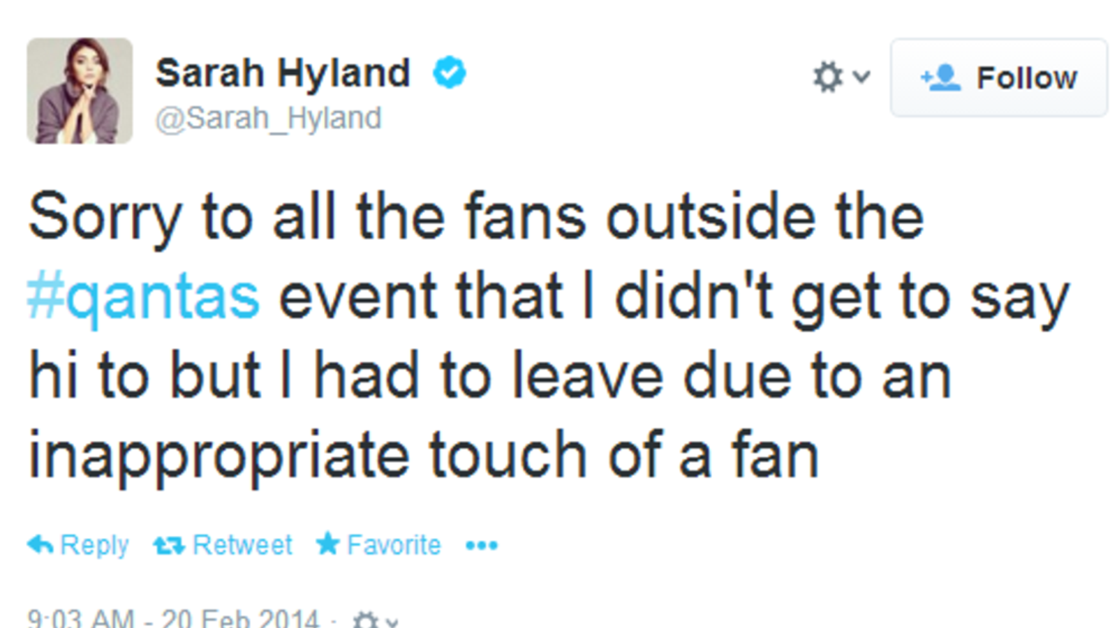 Modern Family Star Sarah Hyland 'Groped By Fan' | Ents & Arts News