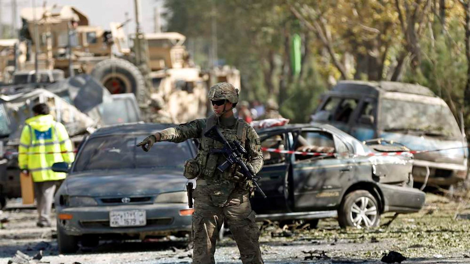 US Troops Killed By Suicide Blast In Kabul | US News | Sky News