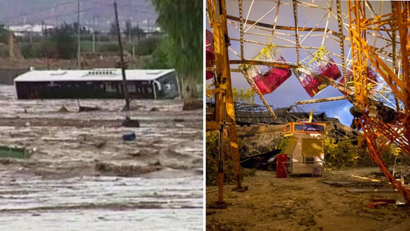 Spain: Tornado Hits Fair As Floods Toll Rises | World News | Sky News