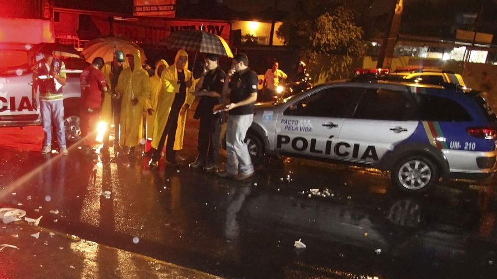 Brazilian Fan Killed By Flying Toilet Bowl | World News | Sky News