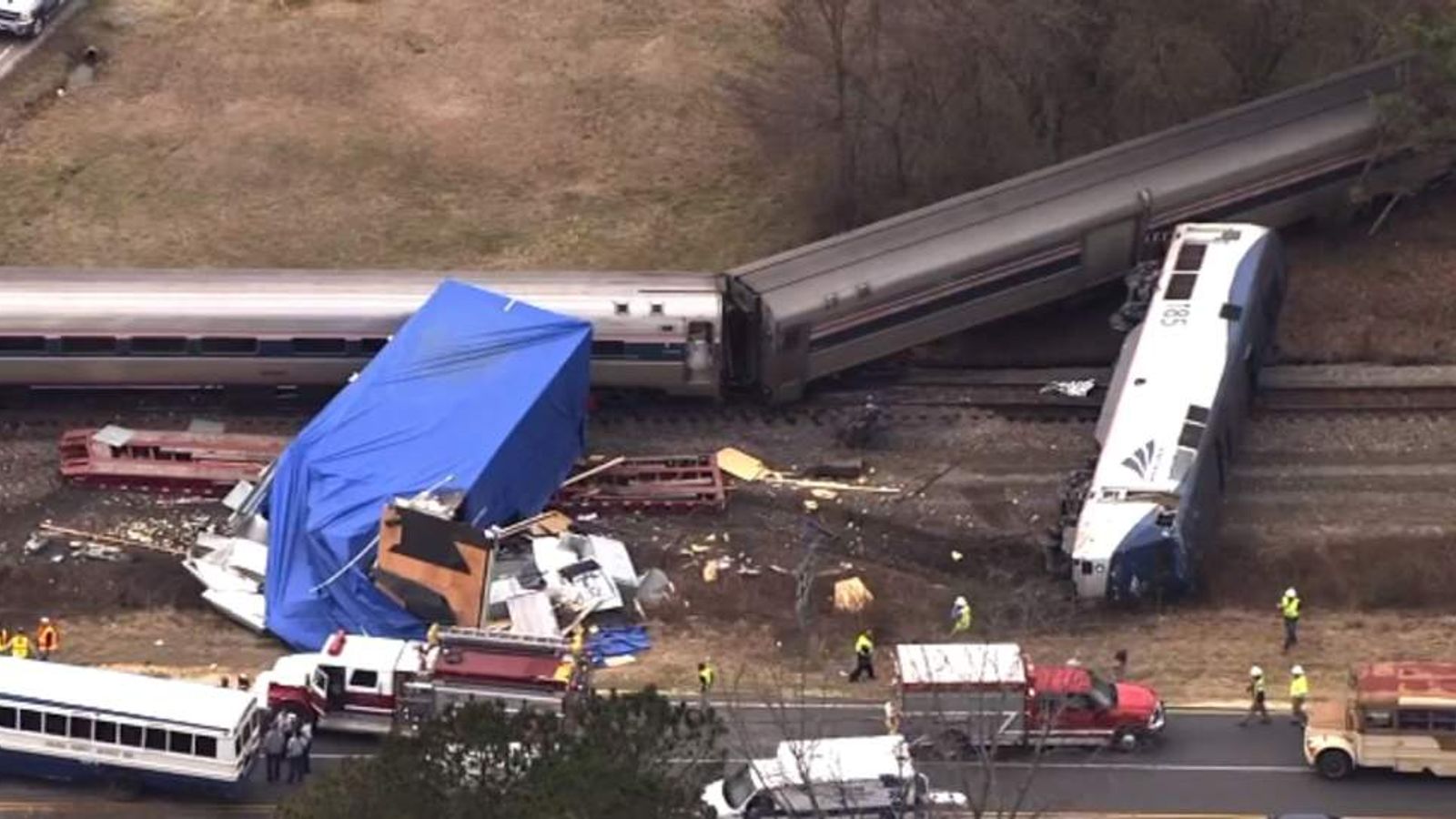 Helicopter Footage Shows Extent Of The Accident | Scoop News | Sky News