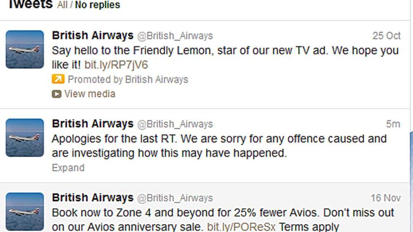 British Airways 'Twitter Account Hacked' Science & Tech News Sky News