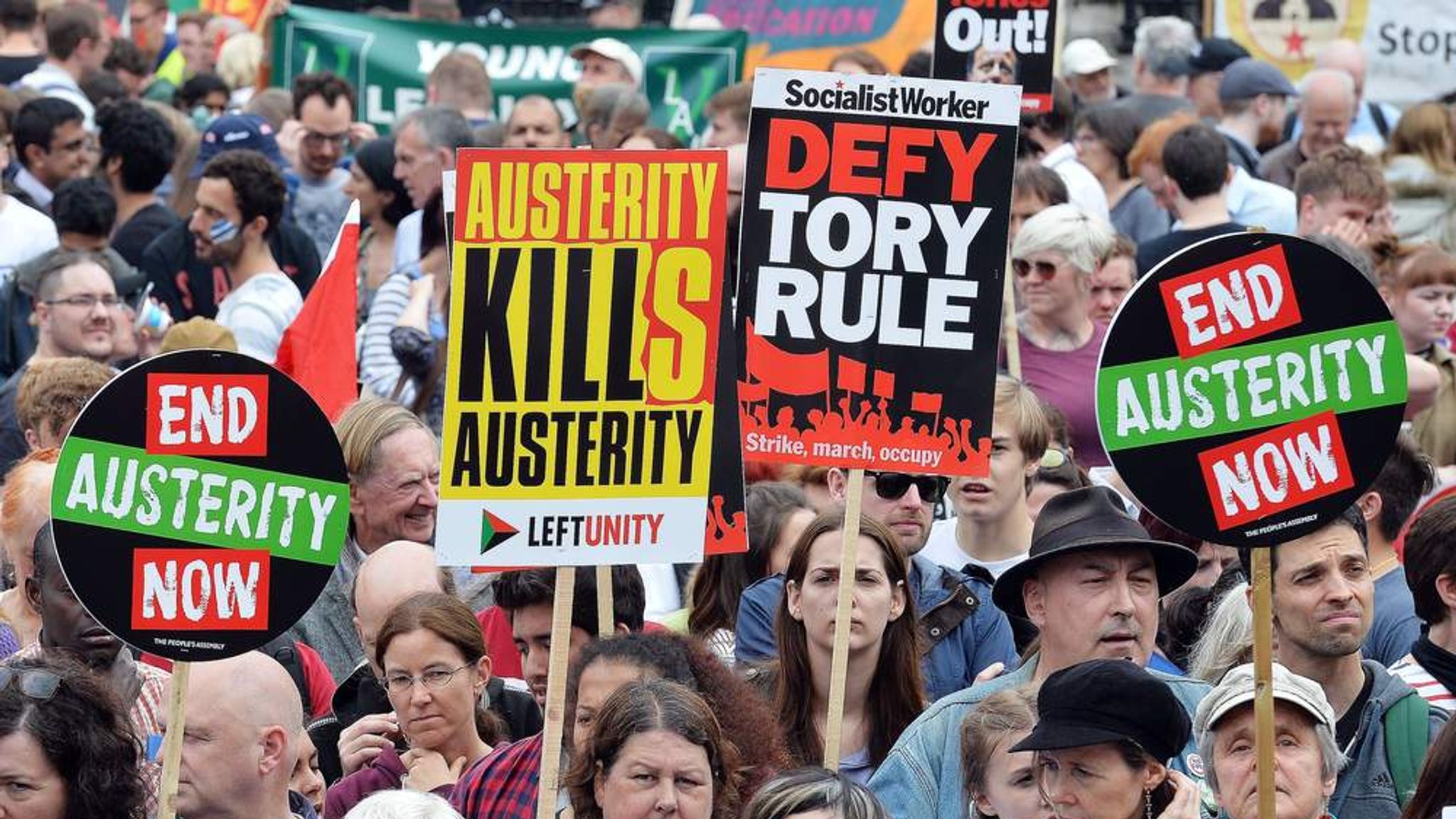 Images: London Anti-Austerity Protests | UK News | Sky News