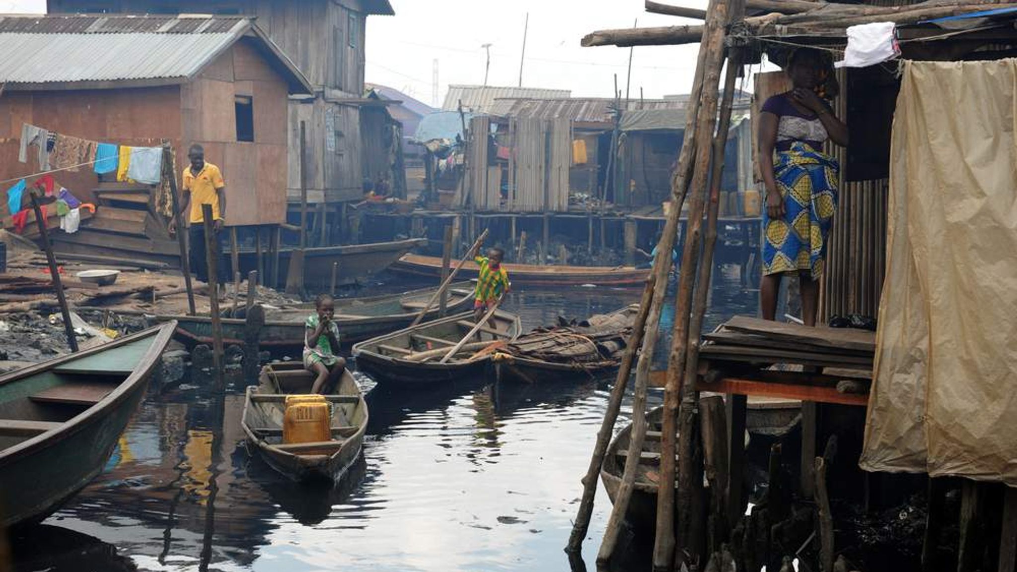 Nigeria Floating School Built In Slum Makoko World News Sky News
