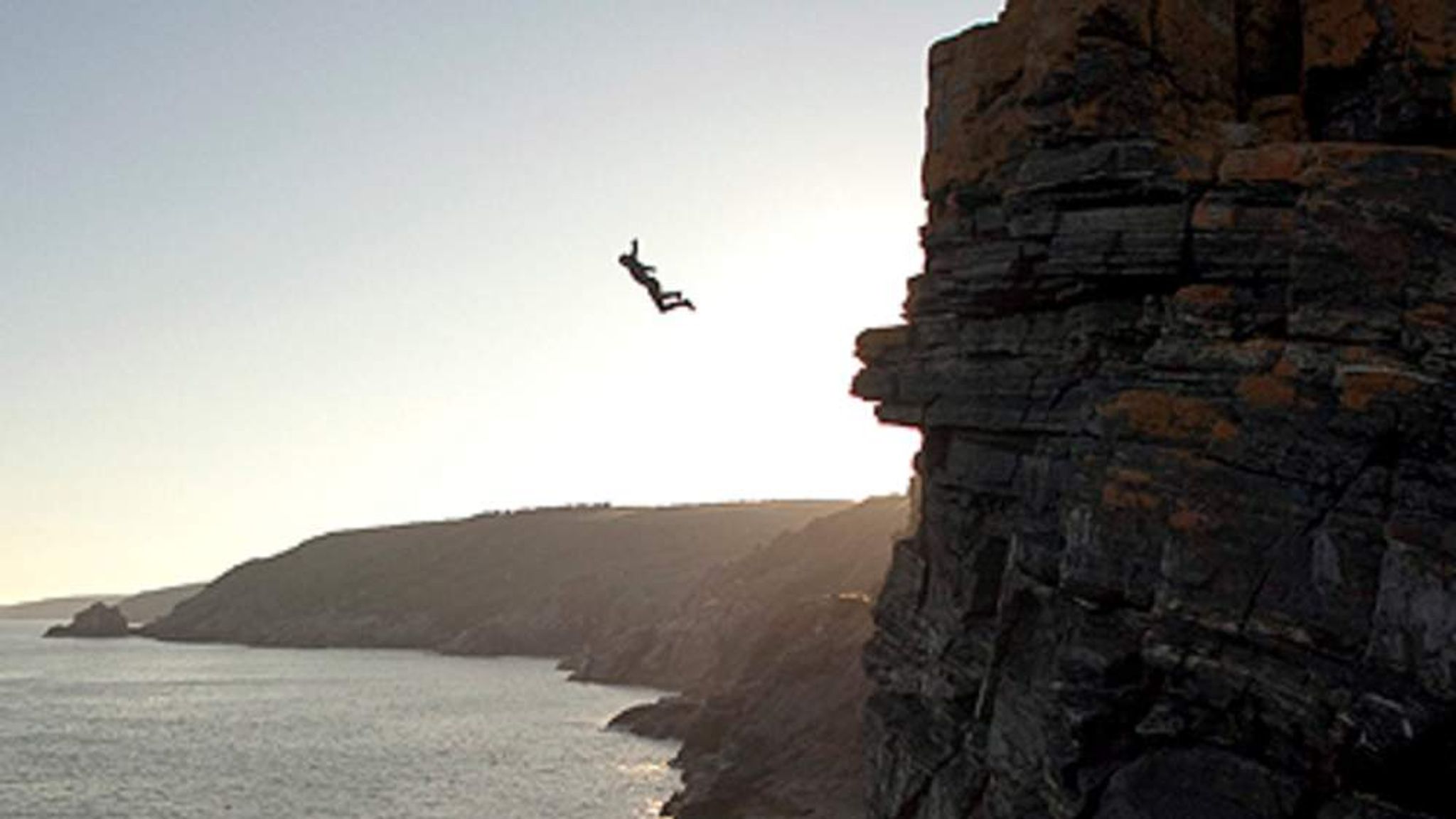 Cliff Diver's 100ft Plunge Caught On Camera UK News Sky News