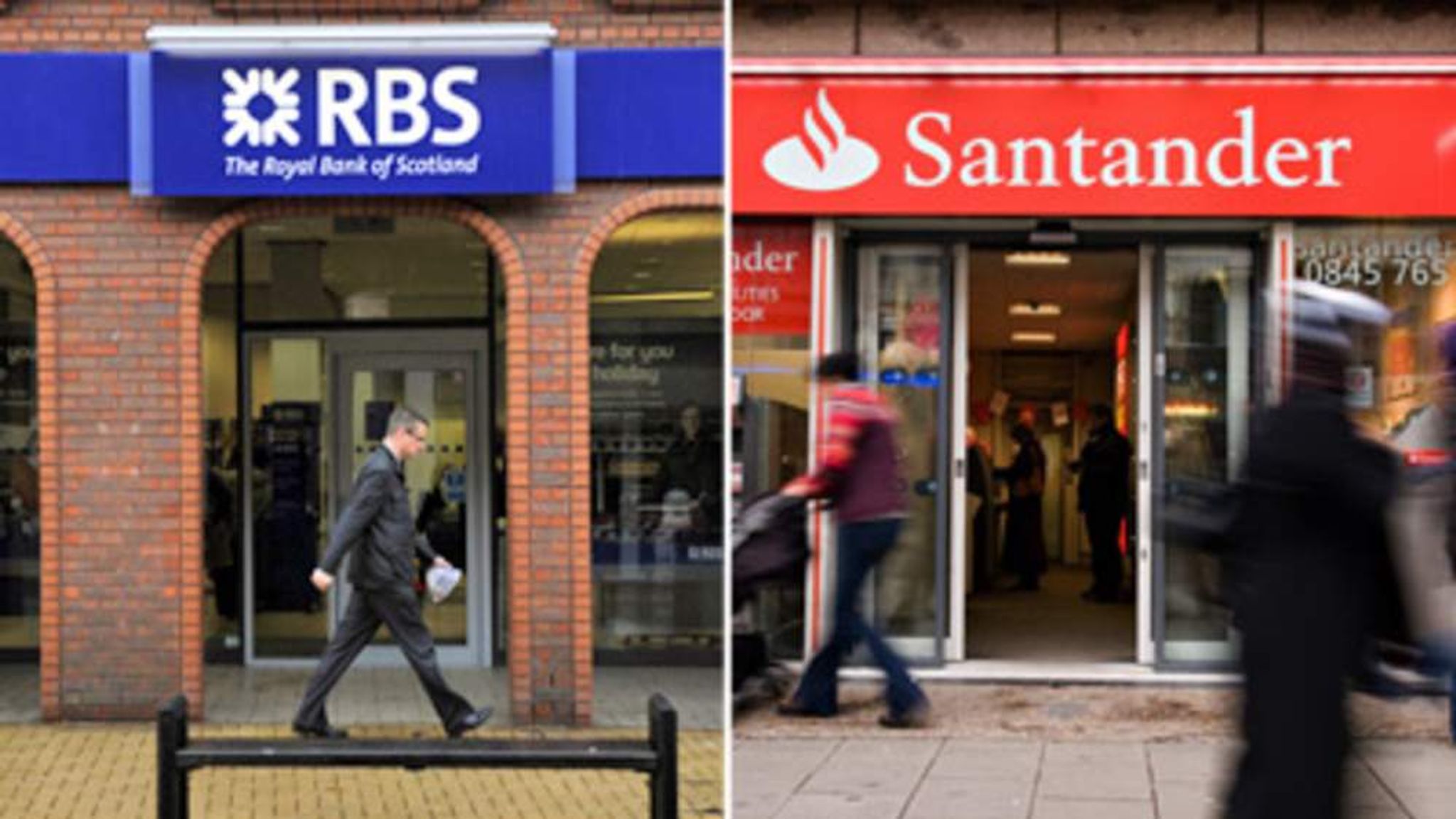 RBS Sells 318 Branches To Spanish Bank Giant Business News Sky News