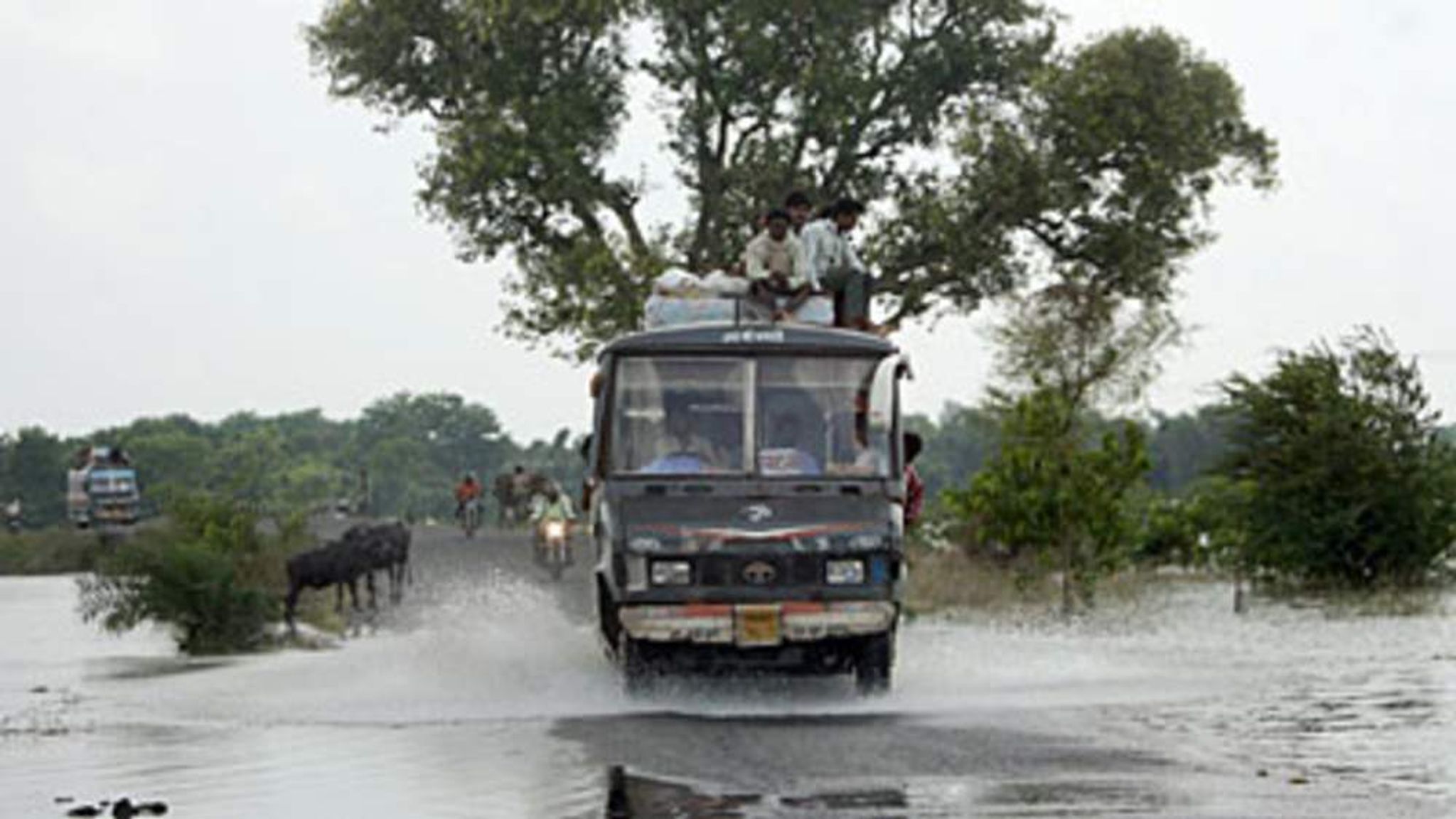 Twenty Dead As Bus Plunges Into River In India | World News | Sky News
