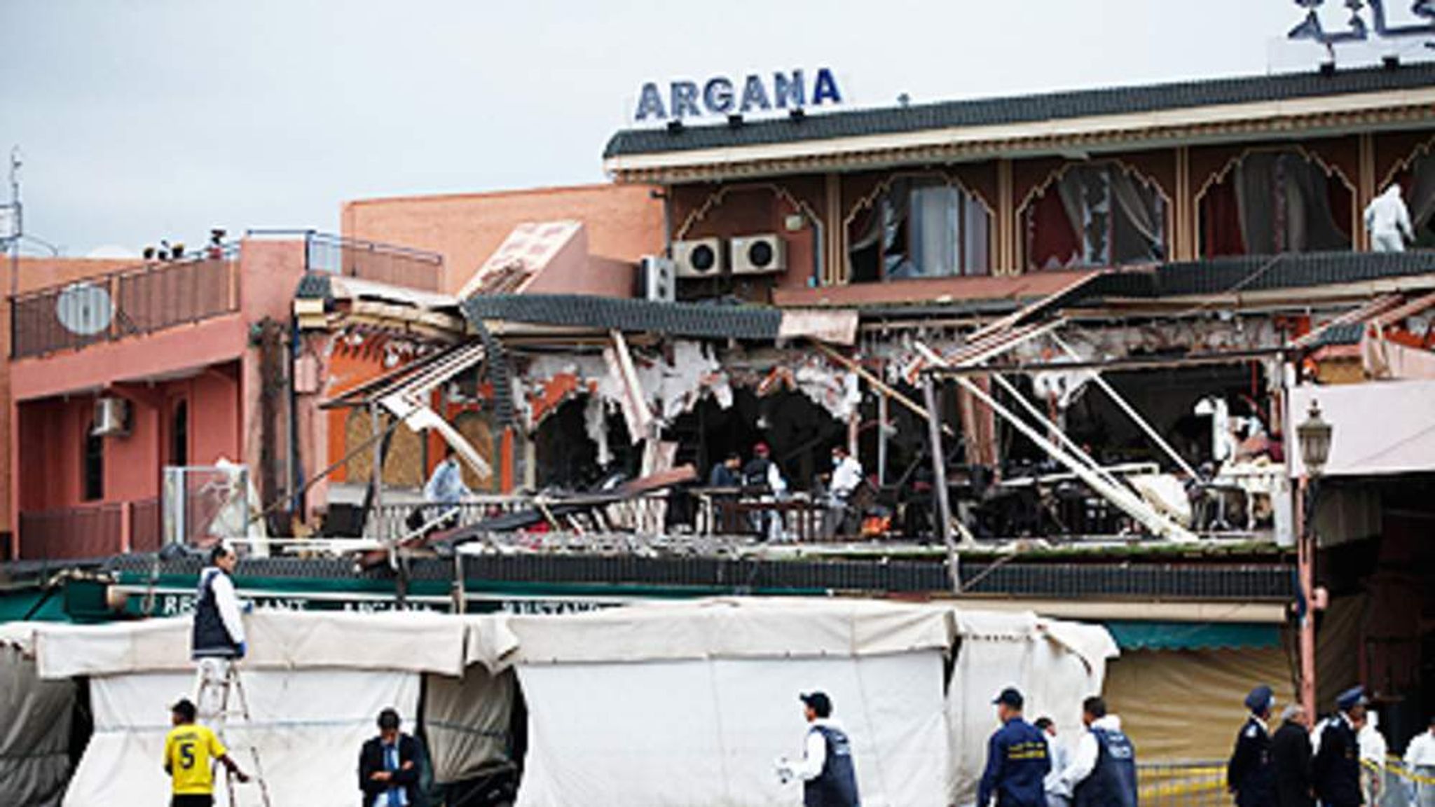 Three Arrested Over Morocco Cafe Bombing | World News | Sky News